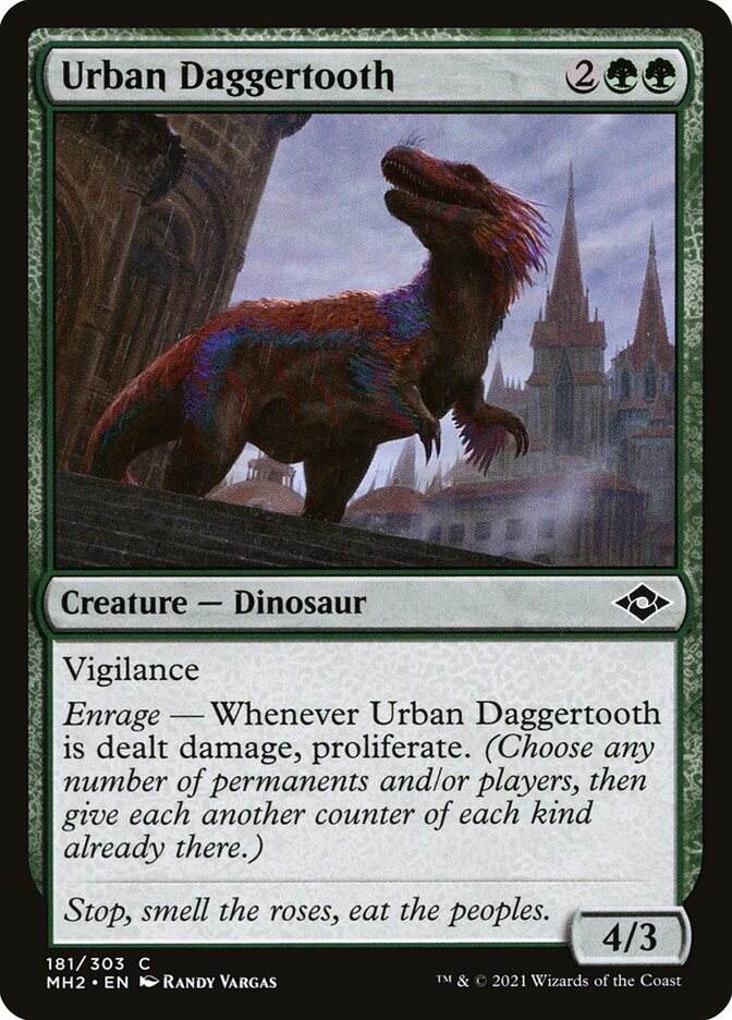 Urban Daggertooth – Common Magic: The Gathering card from Modern Horizons 2 (#181)