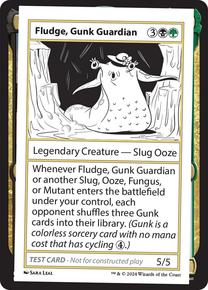 Fludge, Gunk Guardian – Rare Magic: The Gathering card from Mystery Booster 2 (#593)