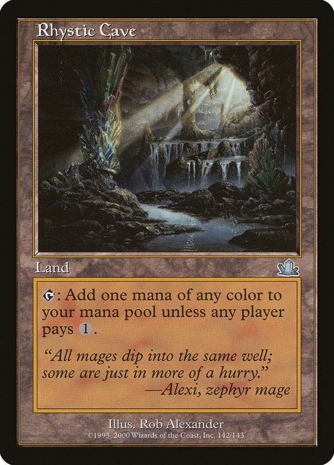 Rhystic Cave – Uncommon Magic: The Gathering card from Prophecy (#142)