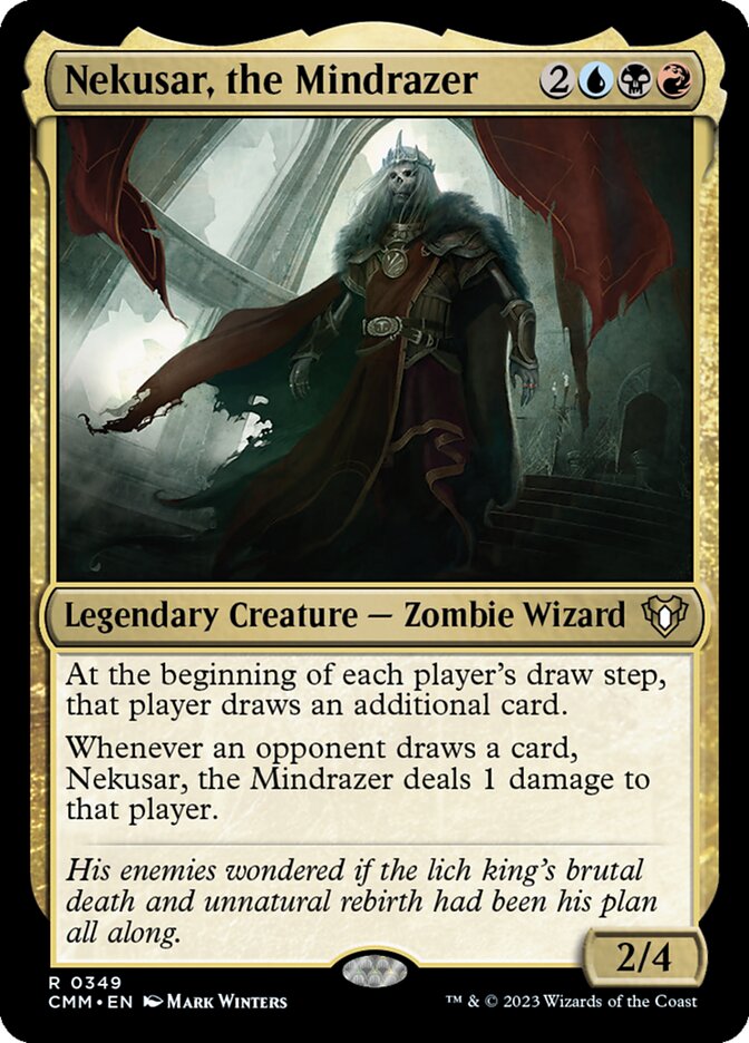 Nekusar, the Mindrazer – Rare Magic: The Gathering card from Commander Masters (#349)