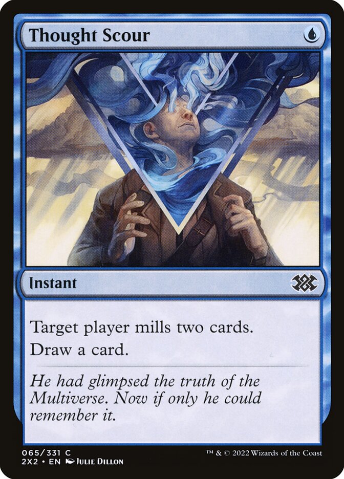 Thought Scour – Common Magic: The Gathering card from Double Masters 2022 (#65)