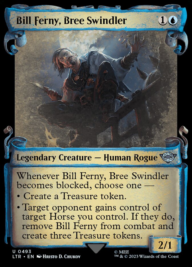 Bill Ferny, Bree Swindler – Uncommon Magic: The Gathering card from The Lord of the Rings: Tales of Middle-earth (#493)