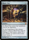Black Vise – Mythic Magic: The Gathering card from From the Vault: Relics (#2)