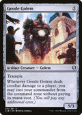 Geode Golem – Uncommon Magic: The Gathering card from Commander Legends: Battle for Baldur's Gate (#316)
