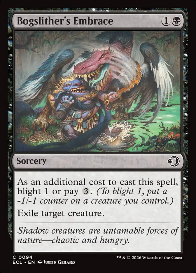Bogslither's Embrace – Common Magic: The Gathering card from Lorwyn Eclipsed (#94)
