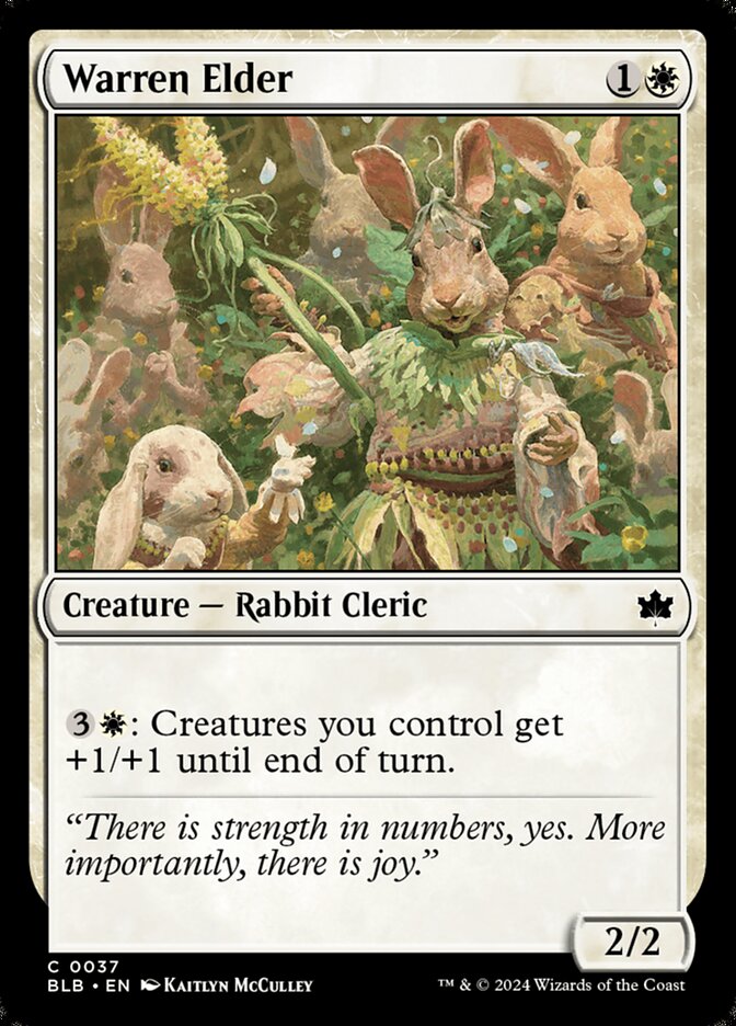 Warren Elder – Common Magic: The Gathering card from Bloomburrow (#37)
