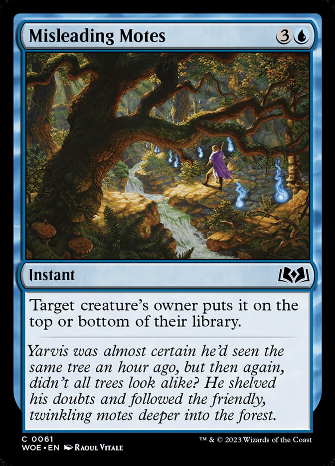 Misleading Motes – Common Magic: The Gathering card from Wilds of Eldraine (#61)