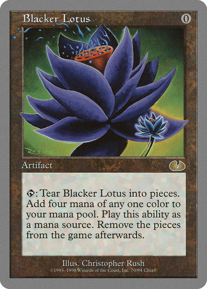 Blacker Lotus – Rare Magic: The Gathering card from Unglued (#70)