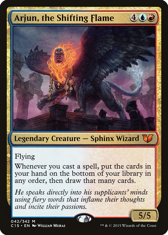 Arjun, the Shifting Flame – Mythic Magic: The Gathering card from Commander 2015 (#42)