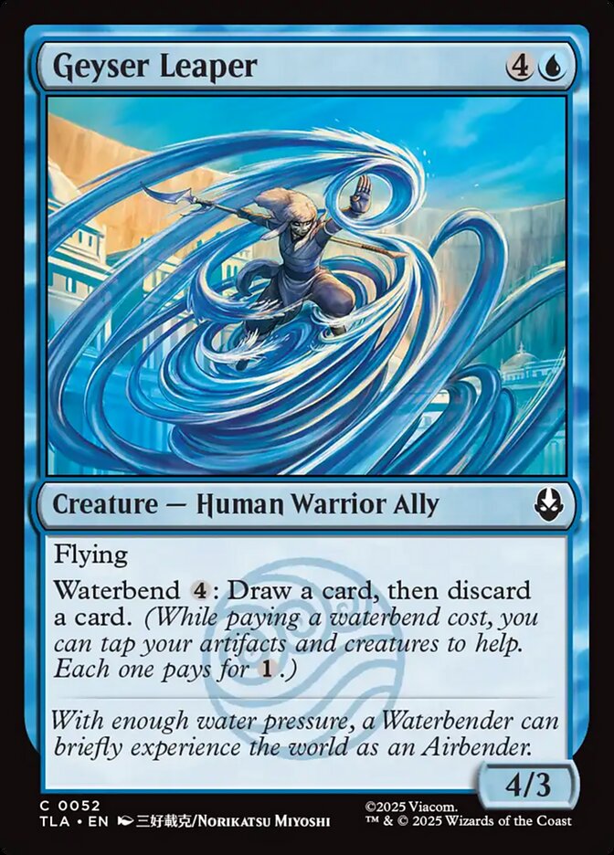 Geyser Leaper – Common Magic: The Gathering card from Avatar: The Last Airbender (#52)