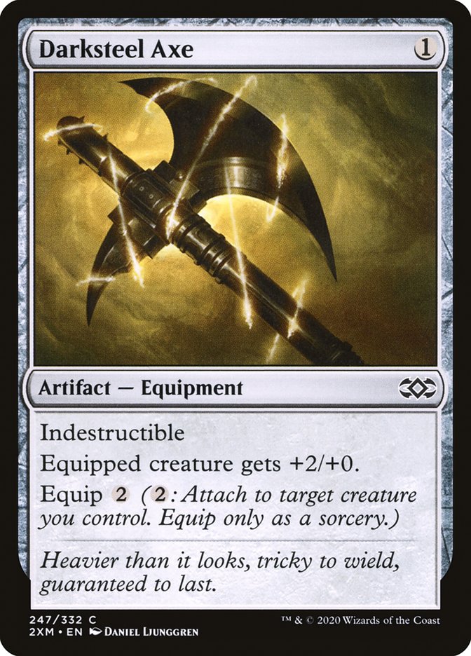 Darksteel Axe – Common Magic: The Gathering card from Double Masters (#247)