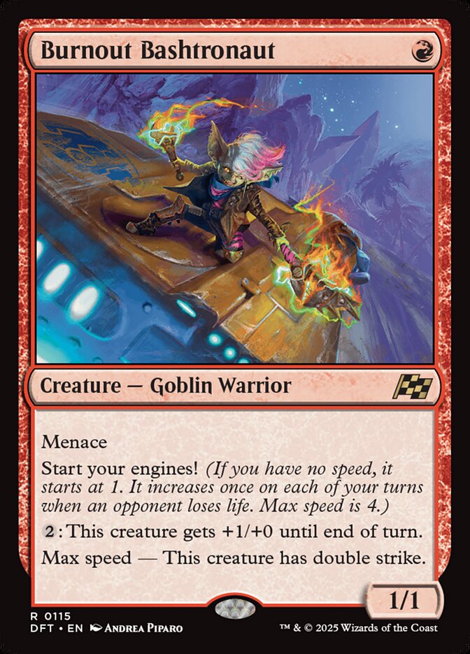 Burnout Bashtronaut – Rare Magic: The Gathering card from Aetherdrift (#115)