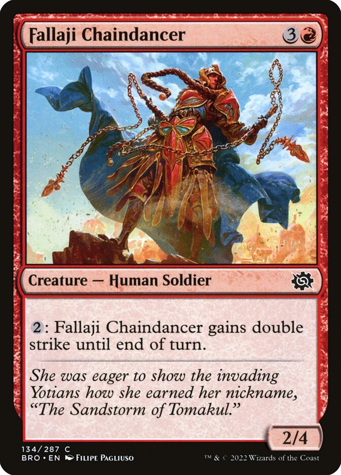 Fallaji Chaindancer – Common Magic: The Gathering card from The Brothers' War (#134)
