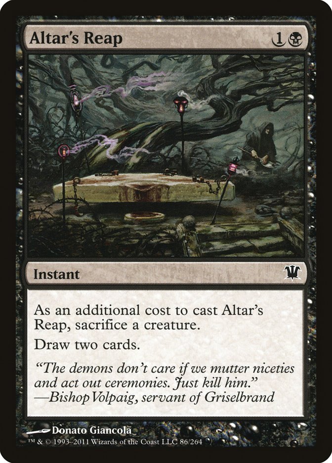 Altar's Reap – Common Magic: The Gathering card from Innistrad (#86)