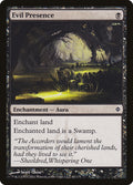 Evil Presence – Common Magic: The Gathering card from New Phyrexia (#60)