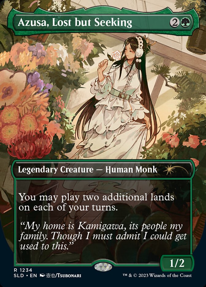 Azusa, Lost but Seeking – Rare Magic: The Gathering card from Secret Lair Drop (#1234)