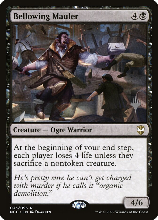 Bellowing Mauler – Rare Magic: The Gathering card from New Capenna Commander Promos (#33p)
