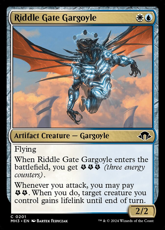 Riddle Gate Gargoyle – Common Magic: The Gathering card from Modern Horizons 3 (#201)