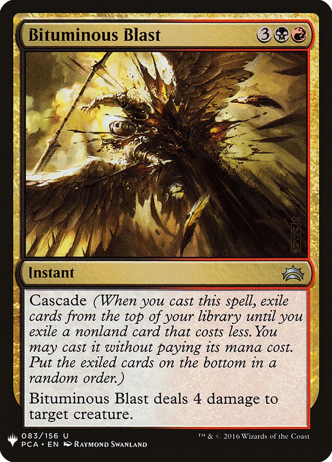 Bituminous Blast – Uncommon Magic: The Gathering card from The List (#PCA-83)