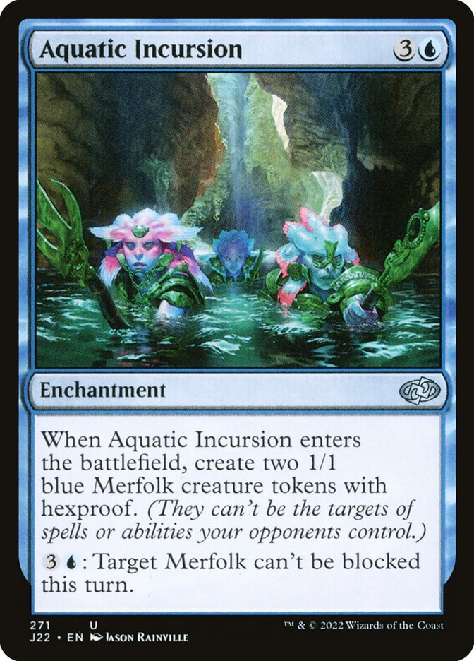 Aquatic Incursion – Uncommon Magic: The Gathering card from Jumpstart 2022 (#271)