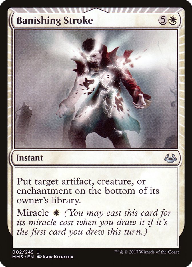 Banishing Stroke – Uncommon Magic: The Gathering card from Modern Masters 2017 (#2)