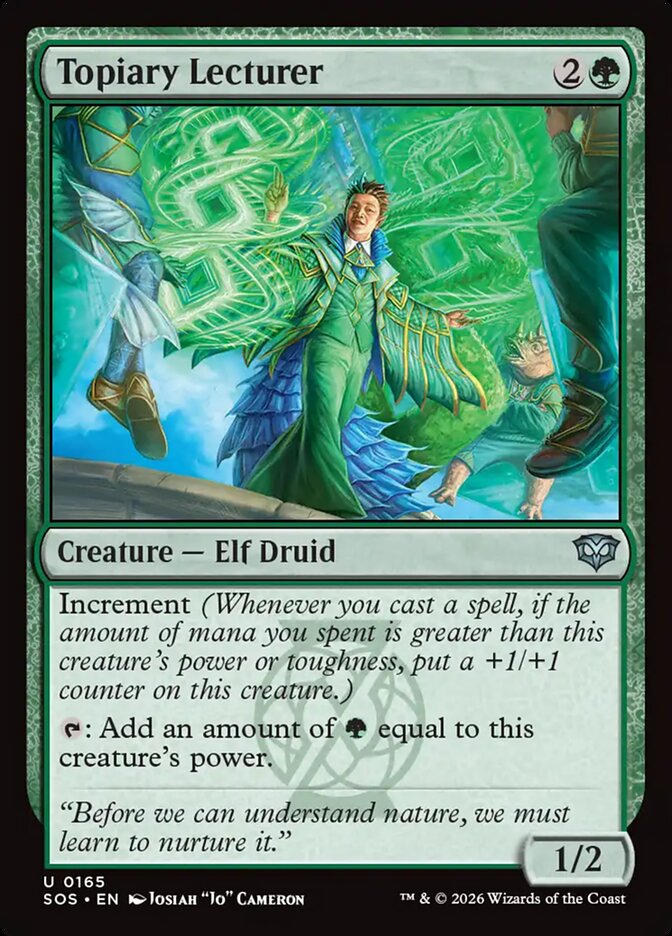 Topiary Lecturer – Uncommon Magic: The Gathering card from Secrets of Strixhaven (#165)
