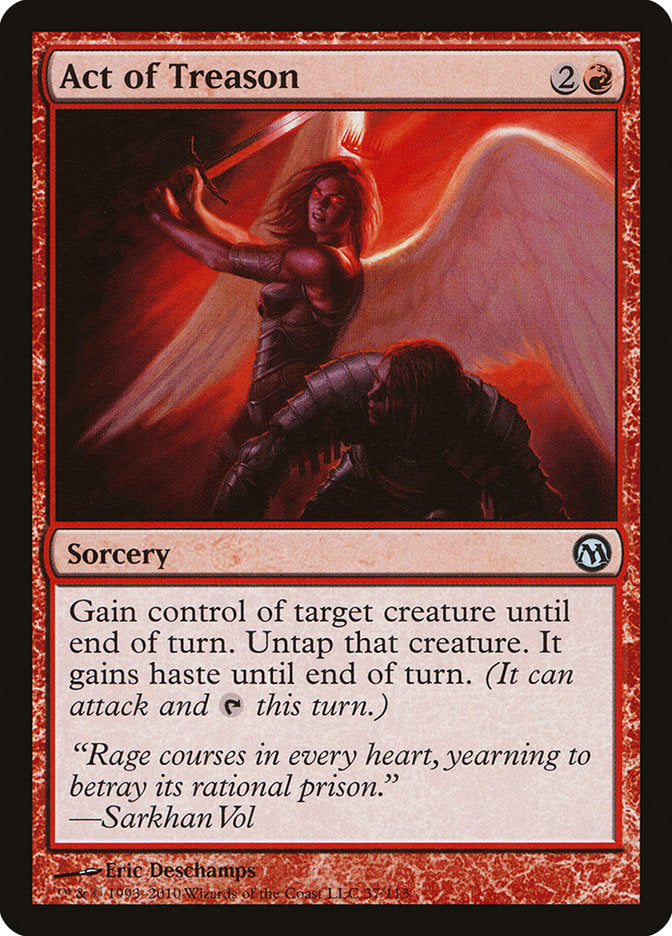 Act of Treason – Uncommon Magic: The Gathering card from Duels of the Planeswalkers (#37)