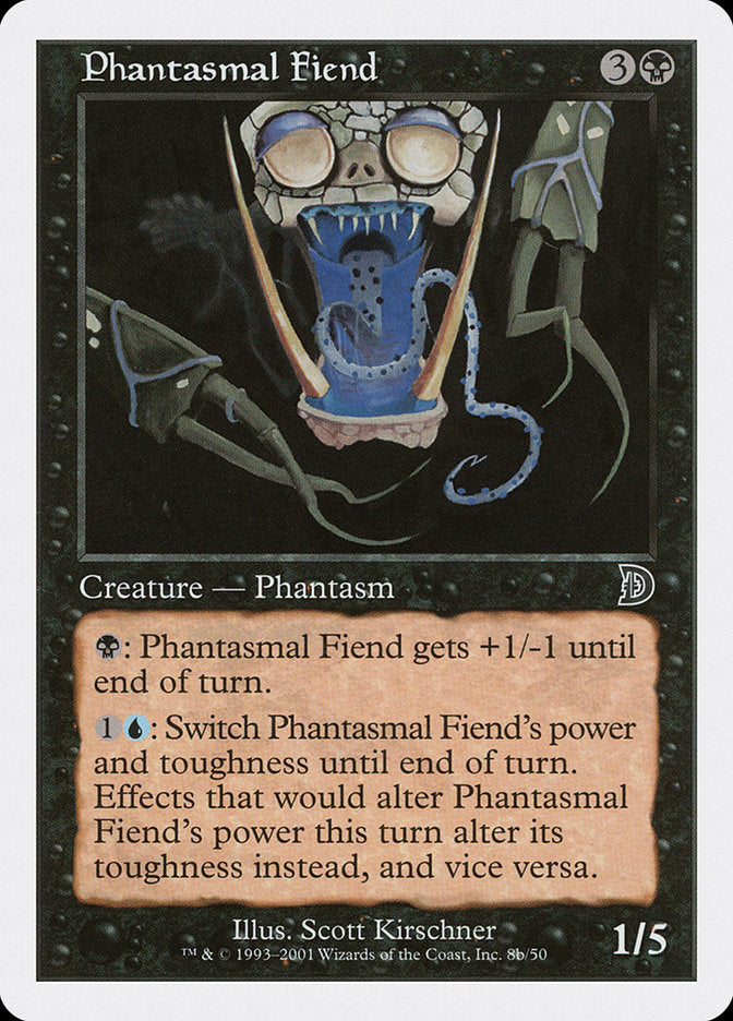 Phantasmal Fiend – Common Magic: The Gathering card from Deckmasters (#8b)