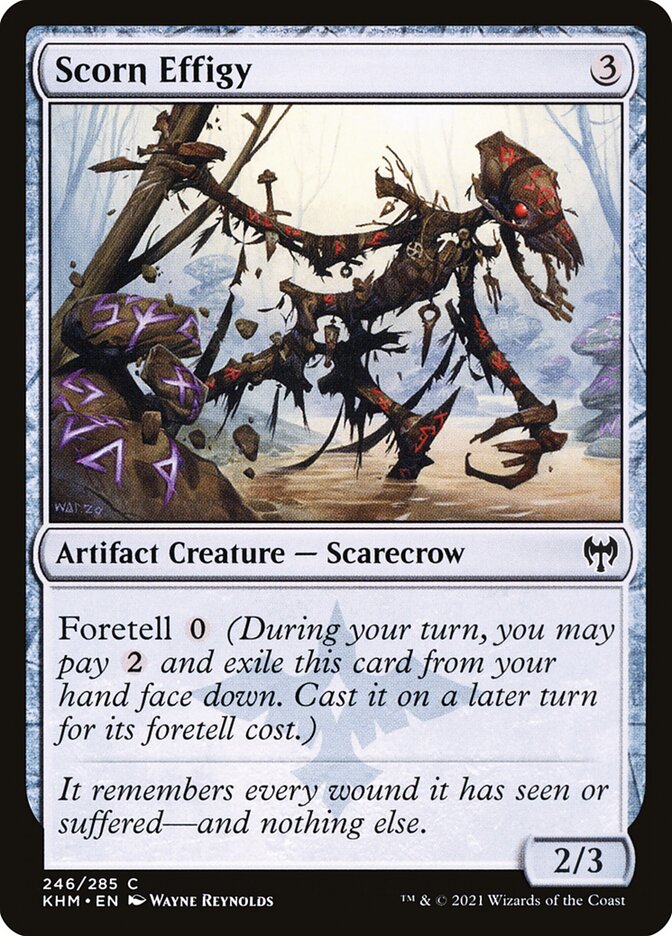 Scorn Effigy – Common Magic: The Gathering card from Kaldheim (#246)