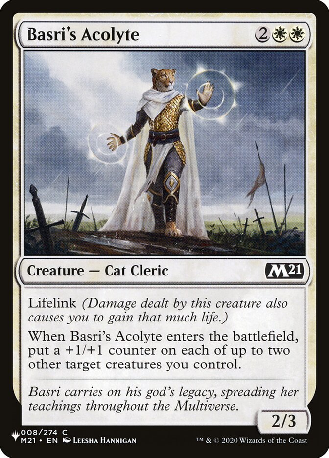 Basri's Acolyte – Common Magic: The Gathering card from The List (#M21-8)