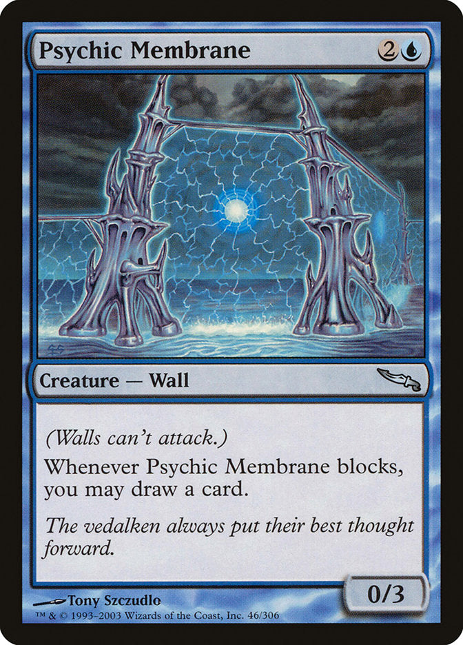 Psychic Membrane – Uncommon Magic: The Gathering card from Mirrodin (#46)