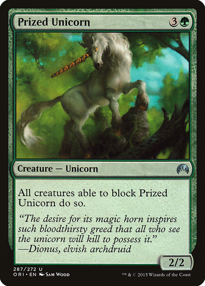 Prized Unicorn – Uncommon Magic: The Gathering card from Magic Origins (#287)