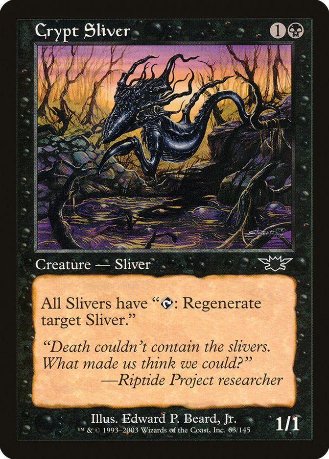 Crypt Sliver – Common Magic: The Gathering card from Legions (#63)