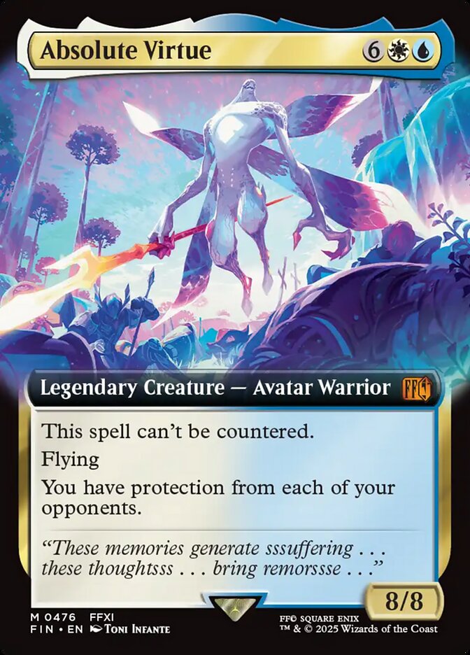Absolute Virtue – Mythic Magic: The Gathering card from Final Fantasy (#476)