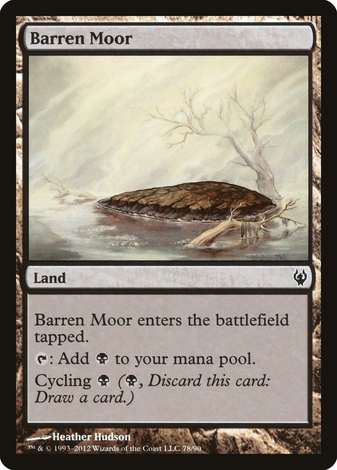 Barren Moor – Common Magic: The Gathering card from Duel Decks: Izzet vs. Golgari (#78)