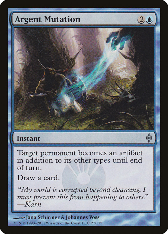 Argent Mutation – Uncommon Magic: The Gathering card from New Phyrexia (#27)