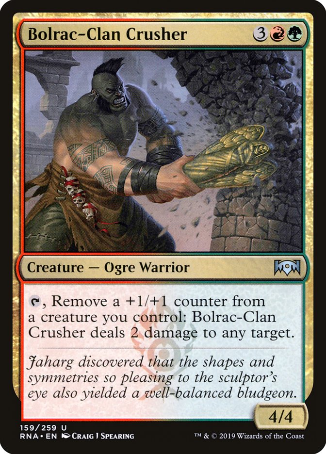 Bolrac-Clan Crusher – Uncommon Magic: The Gathering card from Ravnica Allegiance (#159)
