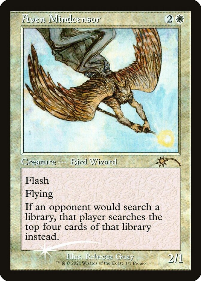Aven Mindcensor – Rare Magic: The Gathering card from Love Your LGS 2021 (#1)