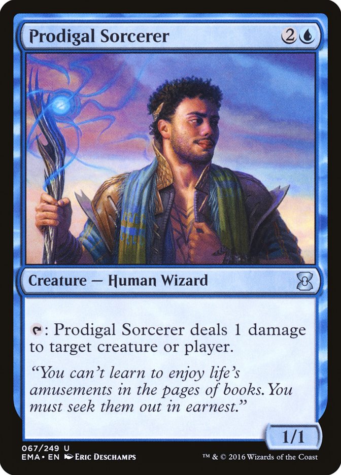 Prodigal Sorcerer – Uncommon Magic: The Gathering card from Eternal Masters (#67)