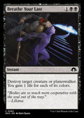 Breathe Your Last – Common Magic: The Gathering card from Modern Horizons 3 (#82)