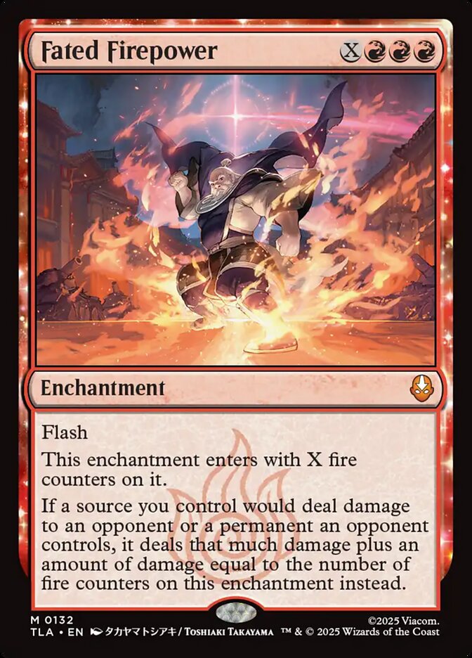 Fated Firepower – Mythic Magic: The Gathering card from Avatar: The Last Airbender (#132)