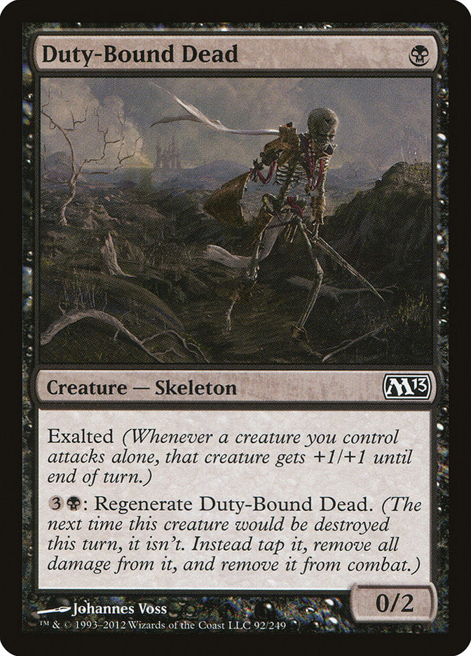 Duty-Bound Dead – Common Magic: The Gathering card from Magic 2013 (#92)