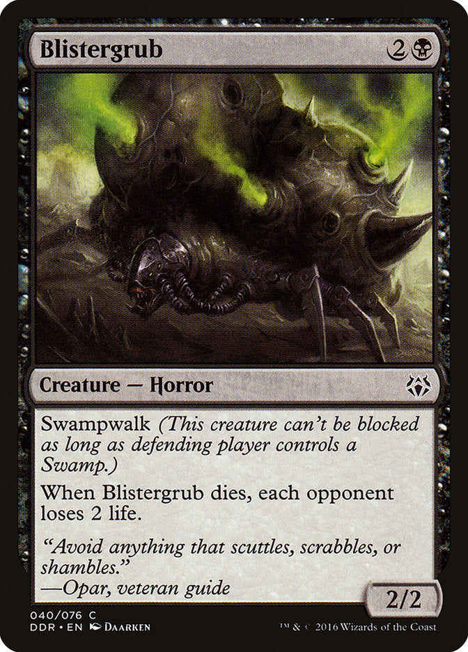 Blistergrub – Common Magic: The Gathering card from Duel Decks: Nissa vs. Ob Nixilis (#40)