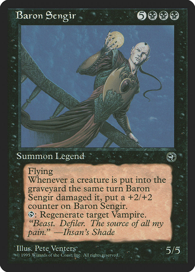 Baron Sengir – Rare Magic: The Gathering card from Homelands (#41)