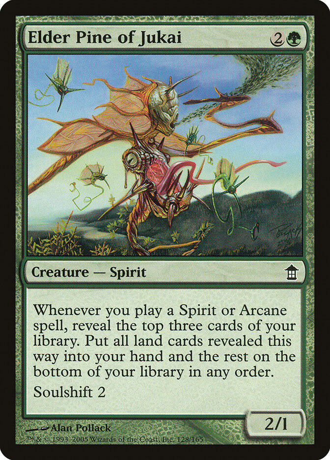 Elder Pine of Jukai – Common Magic: The Gathering card from Saviors of Kamigawa (#128)