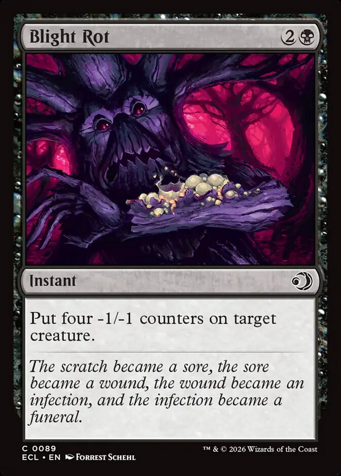 Blight Rot – Common Magic: The Gathering card from Lorwyn Eclipsed (#89)