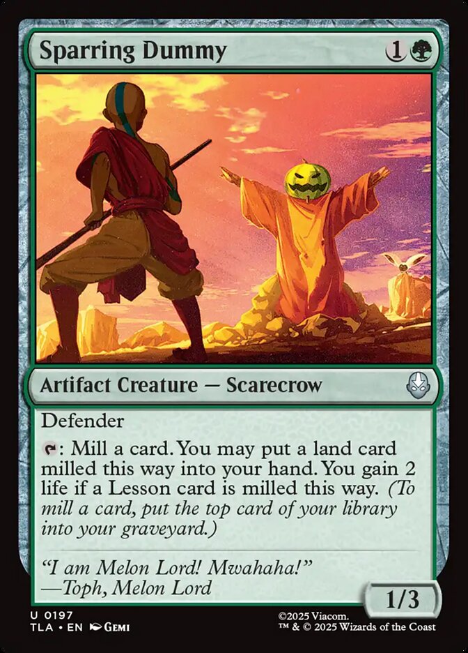 Sparring Dummy – Uncommon Magic: The Gathering card from Avatar: The Last Airbender (#197)