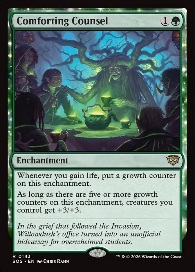 Comforting Counsel – Rare Magic: The Gathering card from Secrets of Strixhaven (#143)