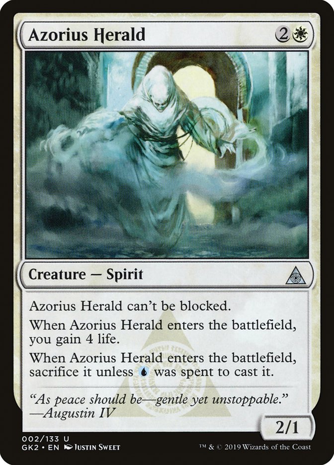 Azorius Herald – Uncommon Magic: The Gathering card from RNA Guild Kit (#2)