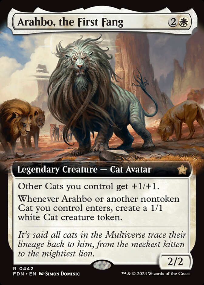 Arahbo, the First Fang – Rare Magic: The Gathering card from Foundations (#442)